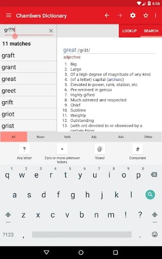Chambers Dictionary 5.3
