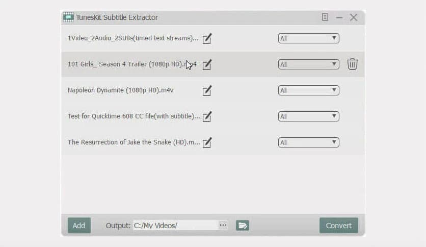 TunesKit Subtitle Extractor