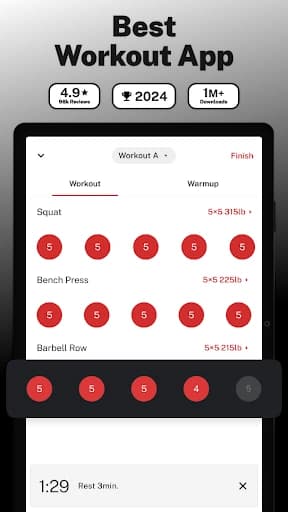 StrongLifts Weight Lifting Log 4.1