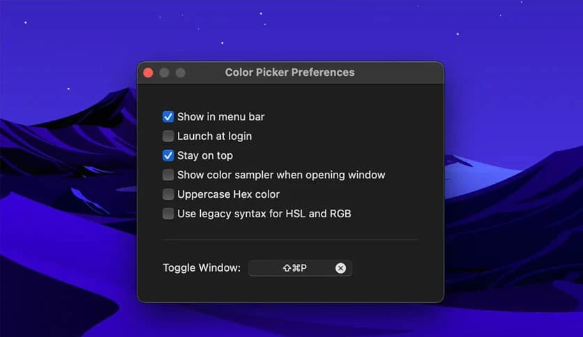 SindreSorhus System Color Picker