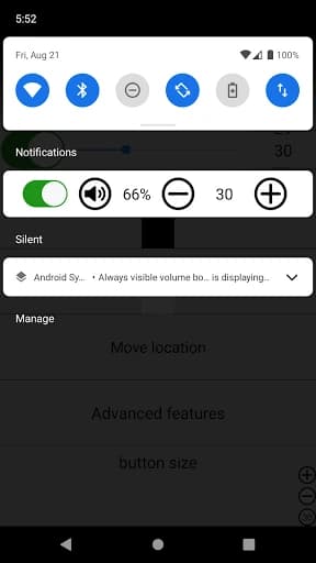 Always visible volume booster 2.15