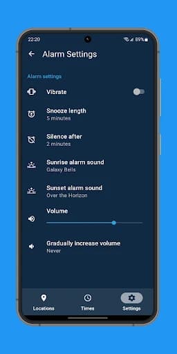 Sunrise and Sunset Times 6.6.0