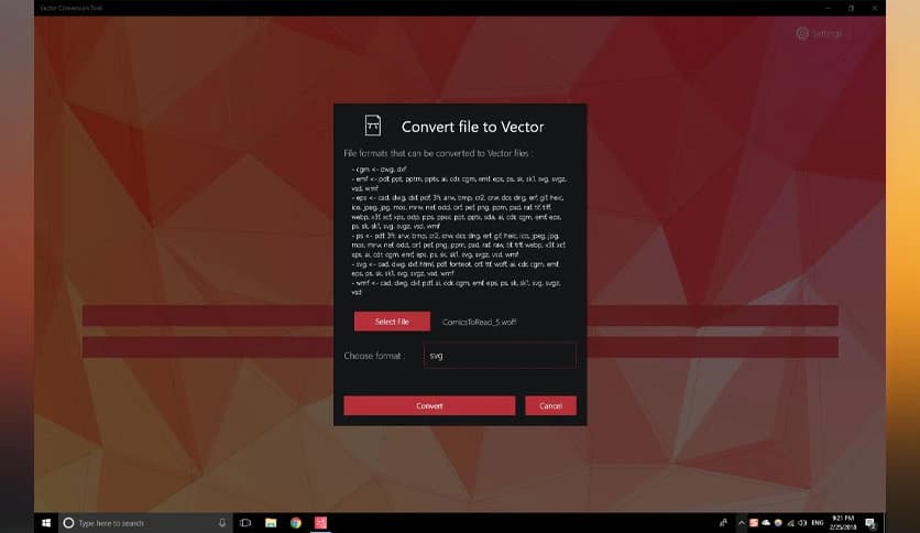 Roxy Vector Converter