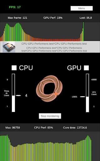 CPU GPU Performance. Benchmark 1.06