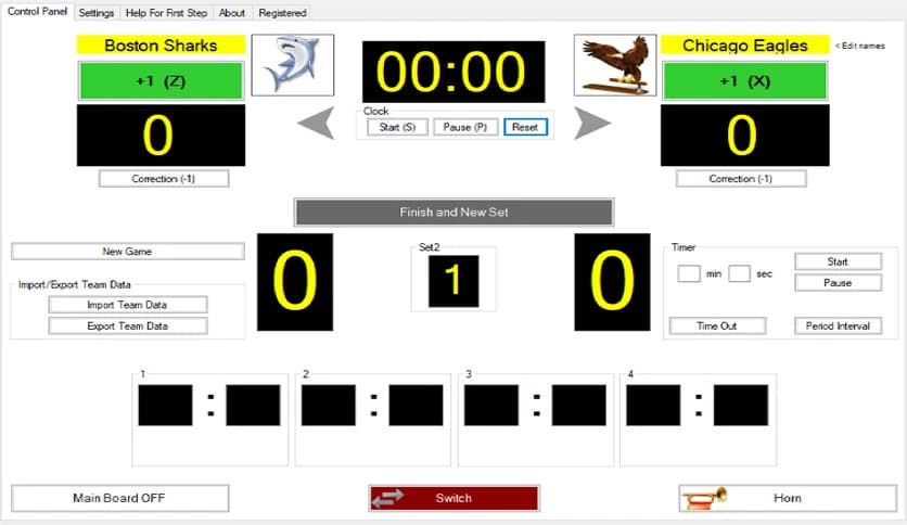 Eguasoft Volleyball Scoreboard 3.6.0.0