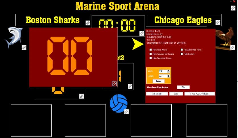 Eguasoft Volleyball Scoreboard 3.6.0.0