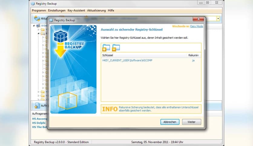 ASCOMP Registry Backup Professional 2.006