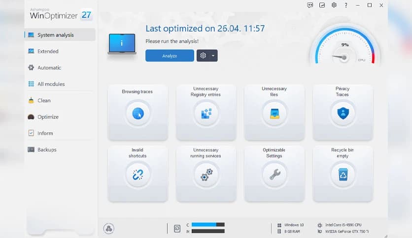 Ashampoo WinOptimizer 27.00.05