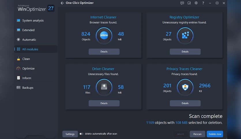Ashampoo WinOptimizer 27.00.05