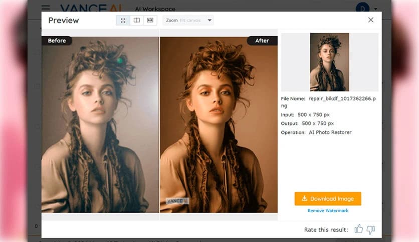 VanceAI Image Upscaler
