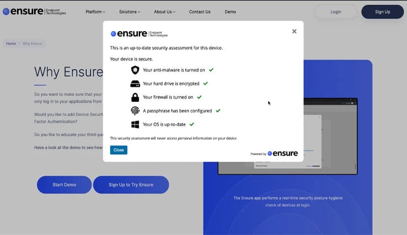 Ensure Assessment App 12.15.2.0