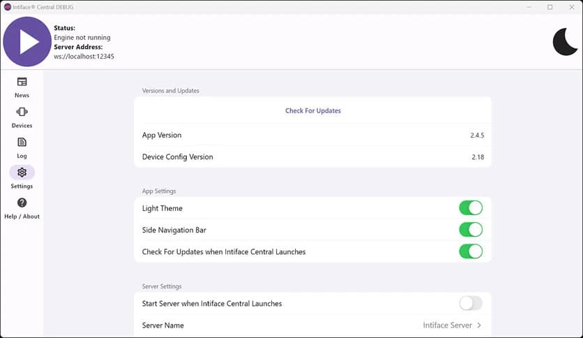 Nonpolynomial Intiface Central 2.5.7