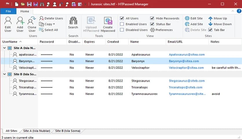 Carthago HTPasswd Manager