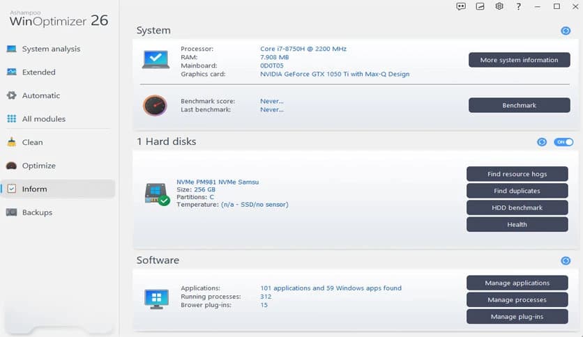 Ashampoo WinOptimizer 26.00.24