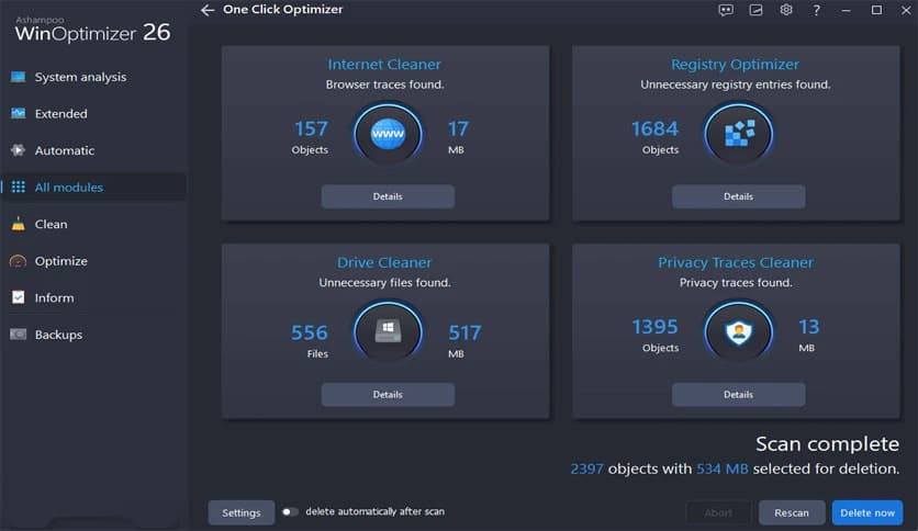 Ashampoo WinOptimizer 26.00.24