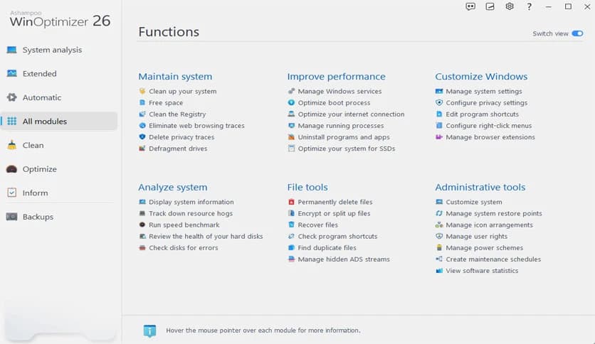 Ashampoo WinOptimizer 26.00.24