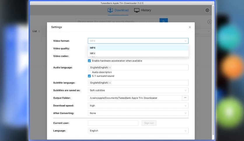 TunesBank Apple TV+ Downloader 1.2.6
