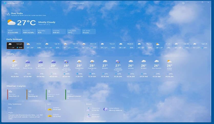 ZOTOS APPS Spoty Weather