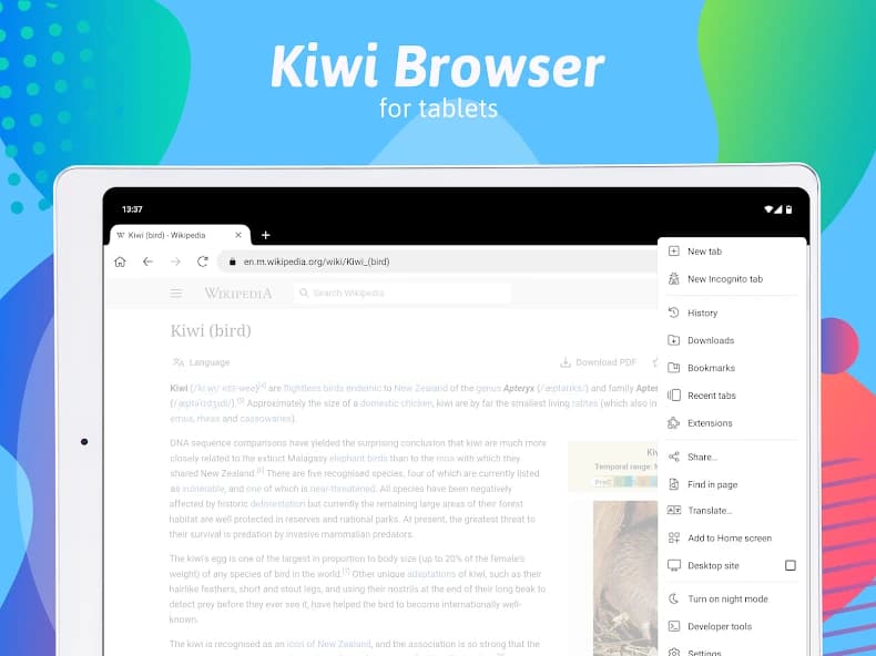 Kiwi Browser – Fast & Quiet 124.0.6327.4