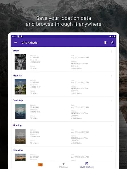 My Altitude and Elevation GPS 7.14