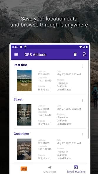 My Altitude and Elevation GPS 7.14