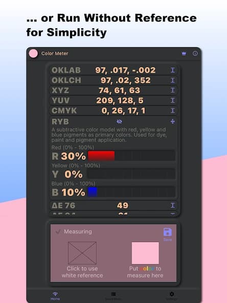 Color Meter – RGB HSL CMYK RYB 2.1.1