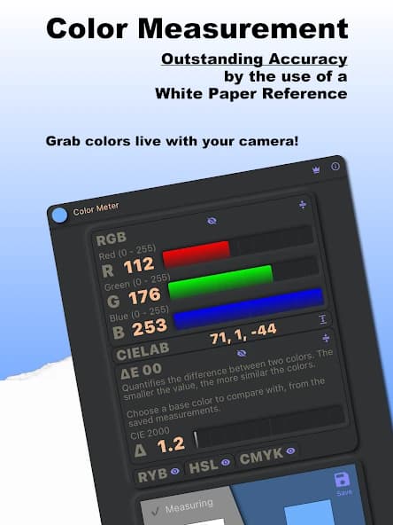 Color Meter – RGB HSL CMYK RYB 2.1.1