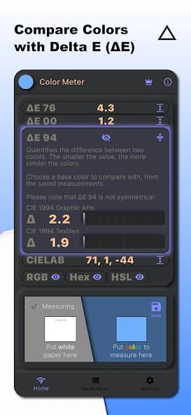 Color Meter – RGB HSL CMYK RYB 2.1.1