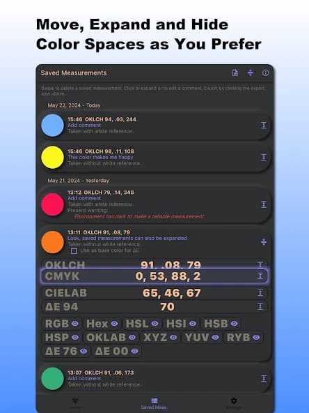 Color Meter – RGB HSL CMYK RYB 2.1.1