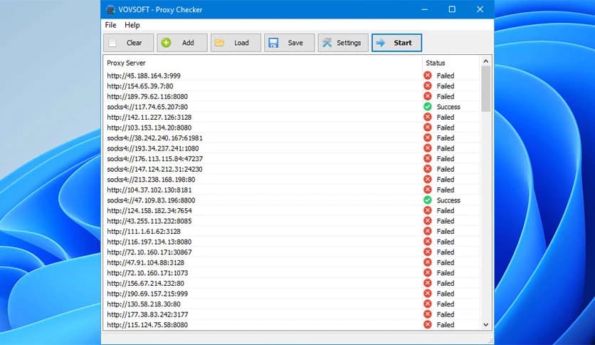 VovSoft Proxy Checker 1.3