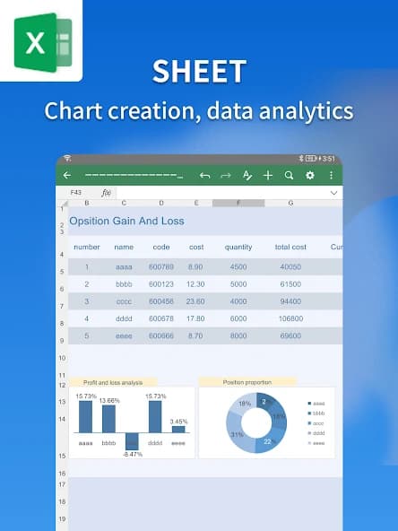 Document Editor:Word,Excel 4.4.1