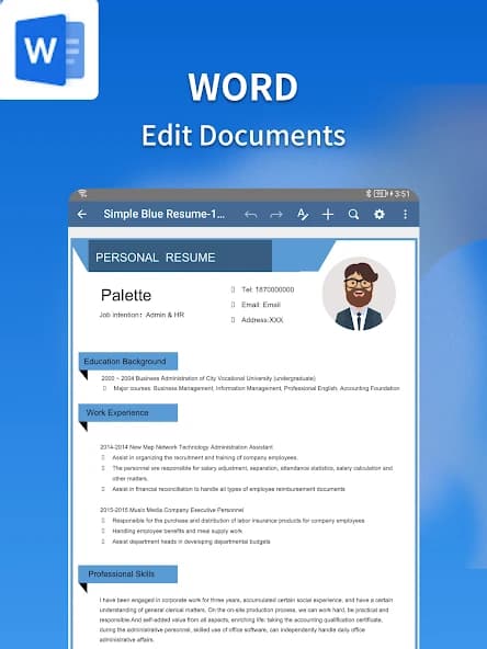 Document Editor:Word,Excel 4.4.1