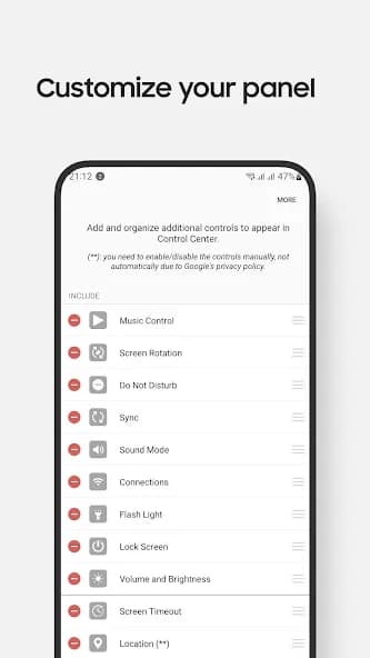 Control Center Panel 2.6.2