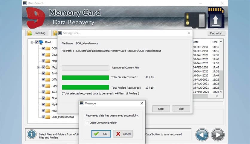 Memory Card Data Recovery 4.2.2.0