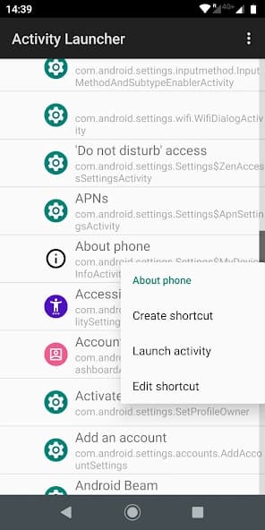 Activity Launcher 2.0.0