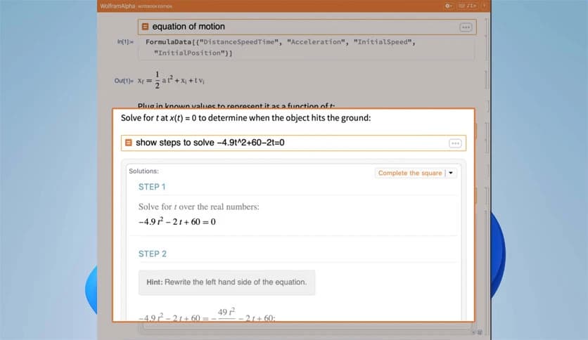 Wolfram|Alpha Notebook Edition 14.1.0