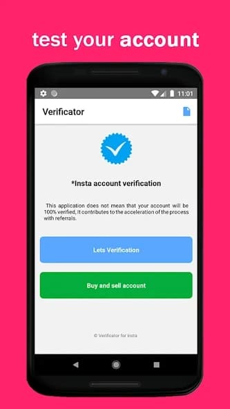 Verify Account Blue Badge 3.0