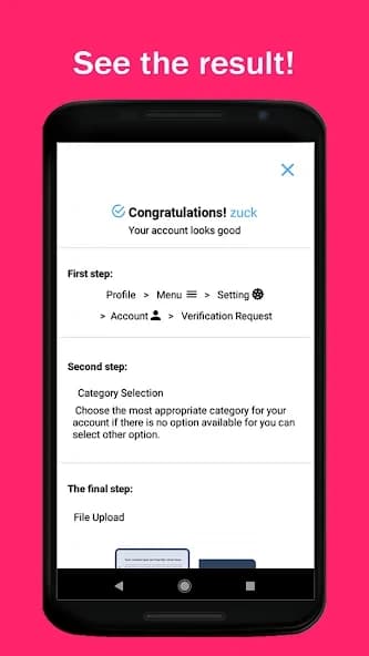 Verify Account Blue Badge 3.0