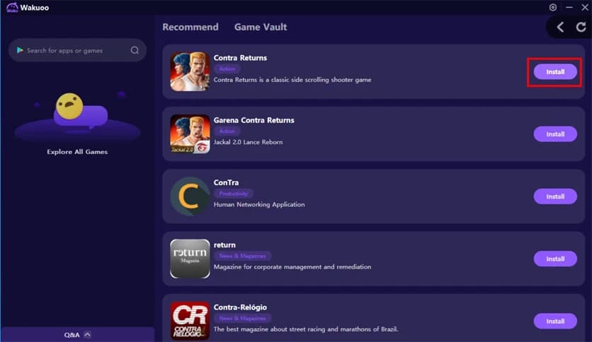 Wakuoo Android Emulator 1.0.1.0000