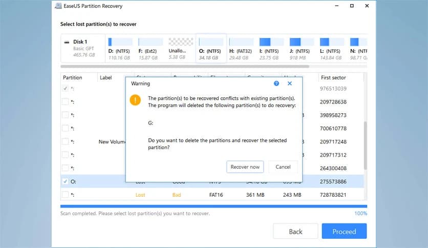 EaseUS Partition Recovery 9.1.0