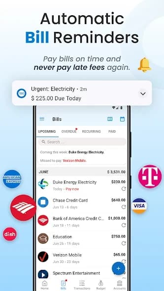 Bill Payment Organizer, Budget 1.25.004