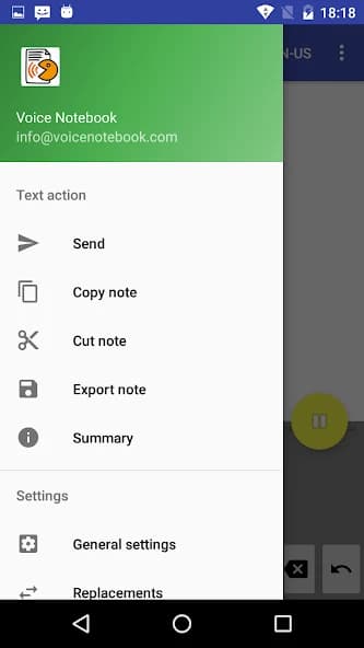 Voice Notebook speech to text 2.9.4