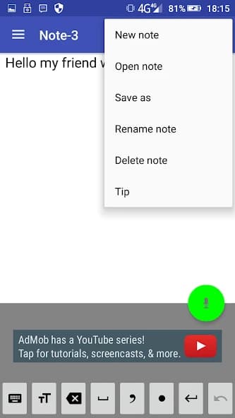 Voice Notebook speech to text 2.9.4