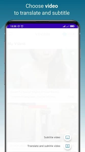 Voicella -video auto subtitles 0.104