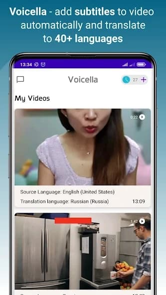 Voicella -video auto subtitles 0.104