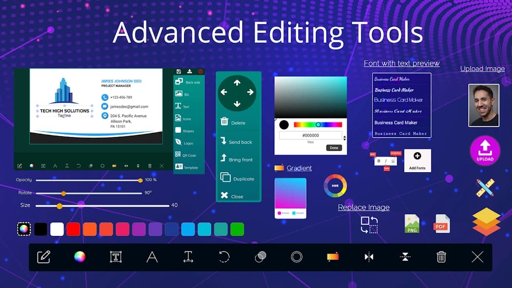 Business Card Maker, Visiting 10.1