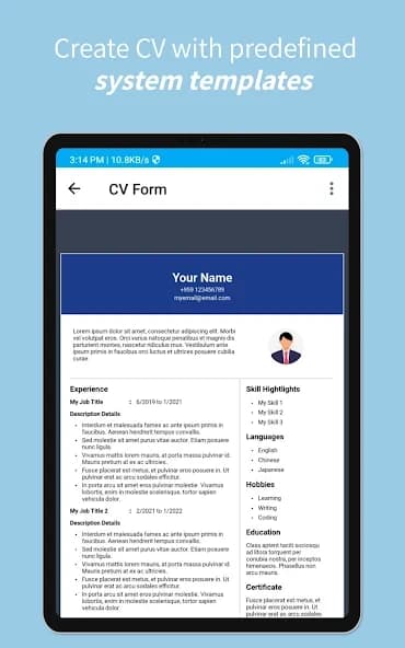 CV Creator 2.2.0