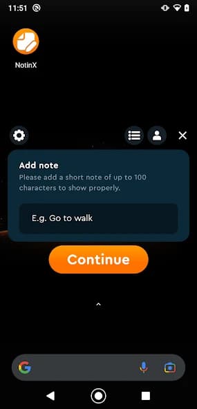 NotinX – notes in notification 1.0.03