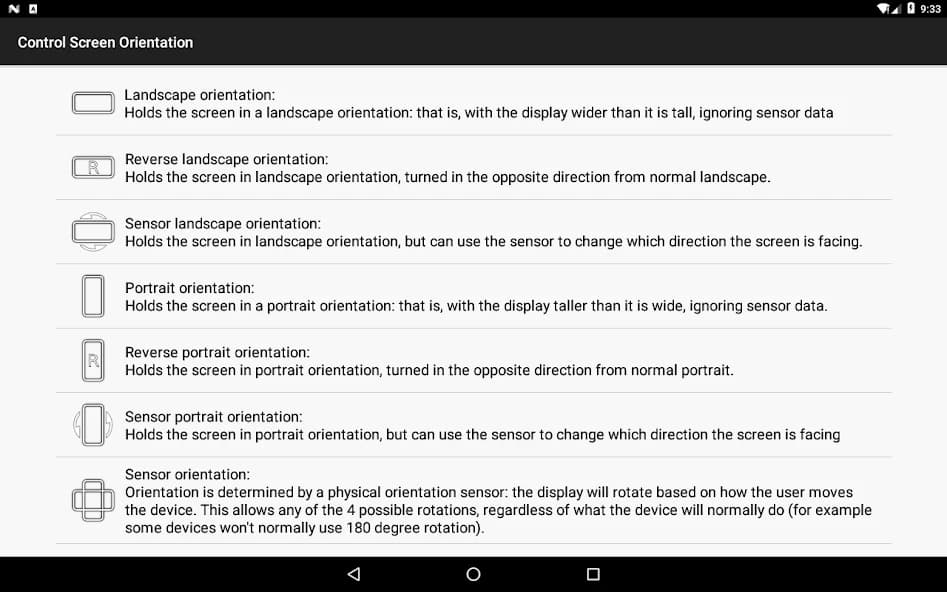 control screen rotation 4.1