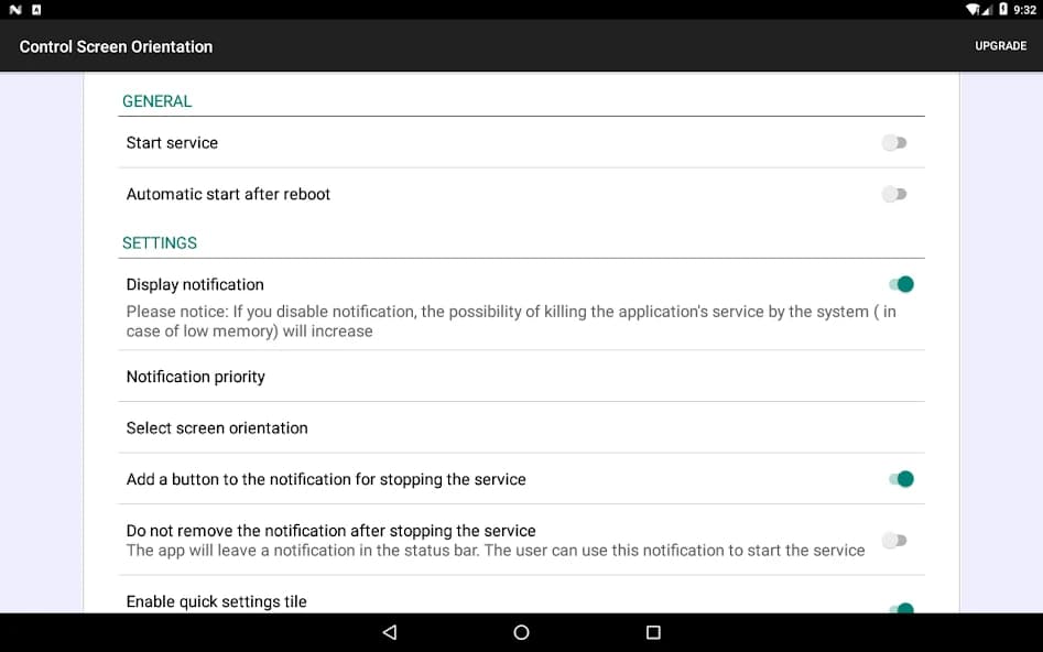 control screen rotation 4.1